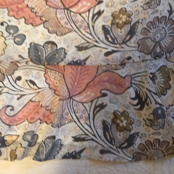 EUC Loft Shift Dress with Bottom & Ruffle Sleeves - Picture 4 of 8